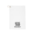 Personalized Golf Dad icon golf towel with custom name - main view