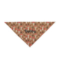 Personalized Wild Mushroom dog bandana with custom pet name - main view