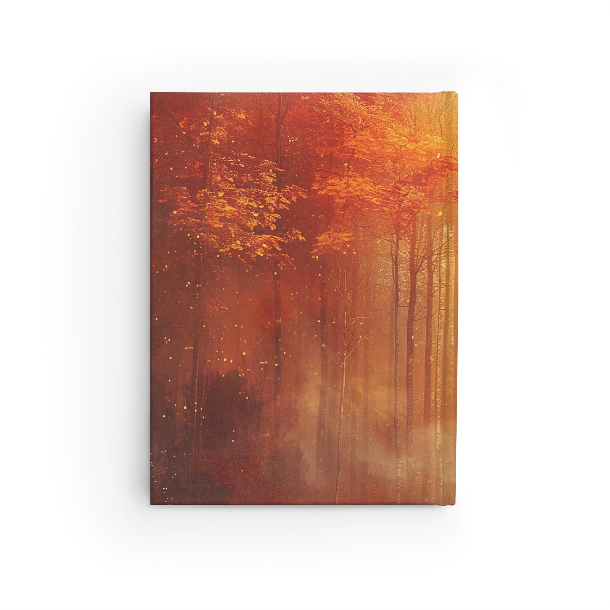Personalised autumn forest journal spec — 5x7 inch 128 blank pages custom name gift for her mum grandma