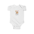 Personalised Summerween capybara baby bodysuit with pool float pumpkin palm tree and custom name
